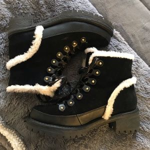 cooper shearling bootie